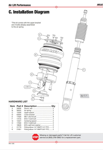 AIRLIFT 10TH GEN ACCORD REAR SHOCK