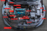 DOWNSTAR Titanium Honda Civic Type-R FK8 Billet Dress Up Hardware Kit