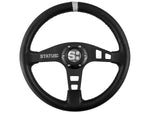 Status Racing Leather Steering Wheel- Deep/Flat