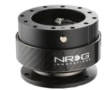 NRG Quick release black with carbon fiber ring