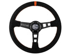 Status Racing Suede Steering Wheel- Deep/Flat
