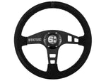 Status Racing Suede Steering Wheel- Deep/Flat